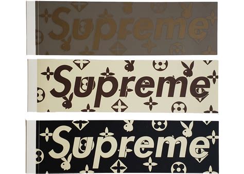 playboy louis vuitton shirt|Supreme x Louis Vuitton x Playboy Box Logo Sticker Set .